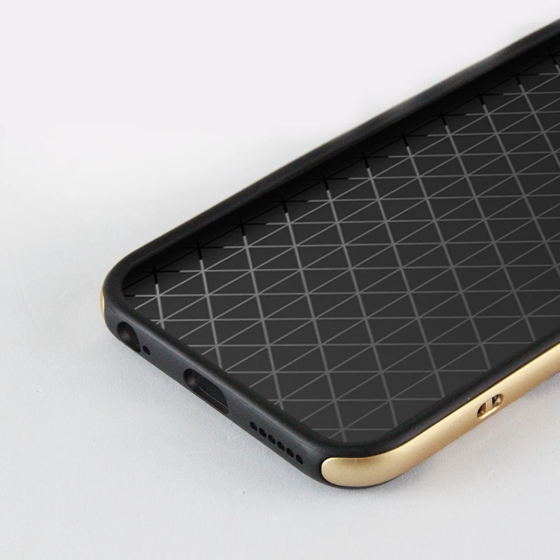 Жесткий ПК + мягкий ТПУ противоударный задняя крышка с подставкой для телефона