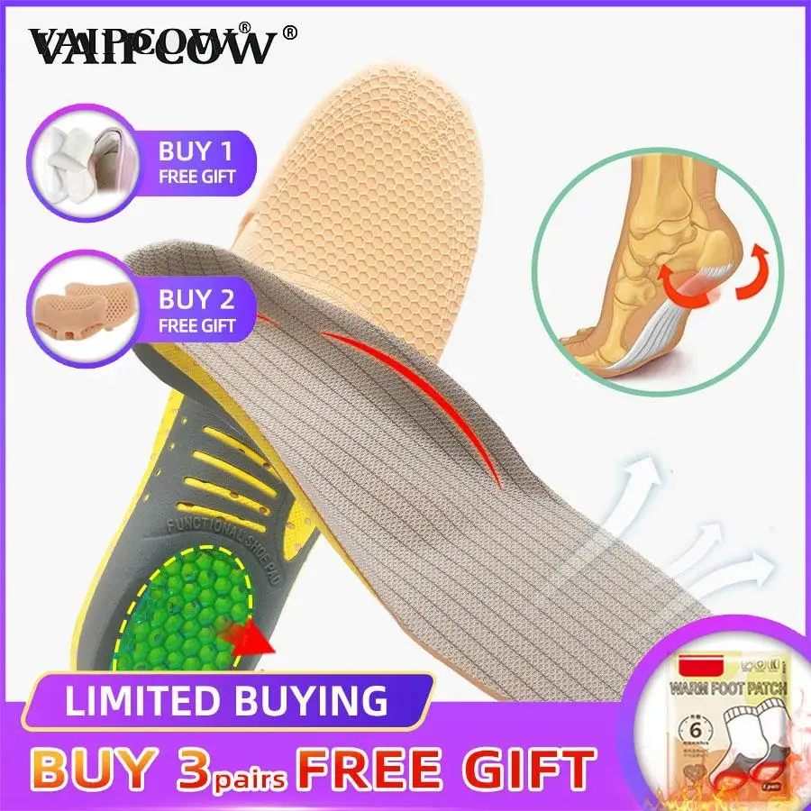 

Multifunction orthotic insole for Flat Feet Arch Support orthopedic shoes sole sports Insoles for men and women