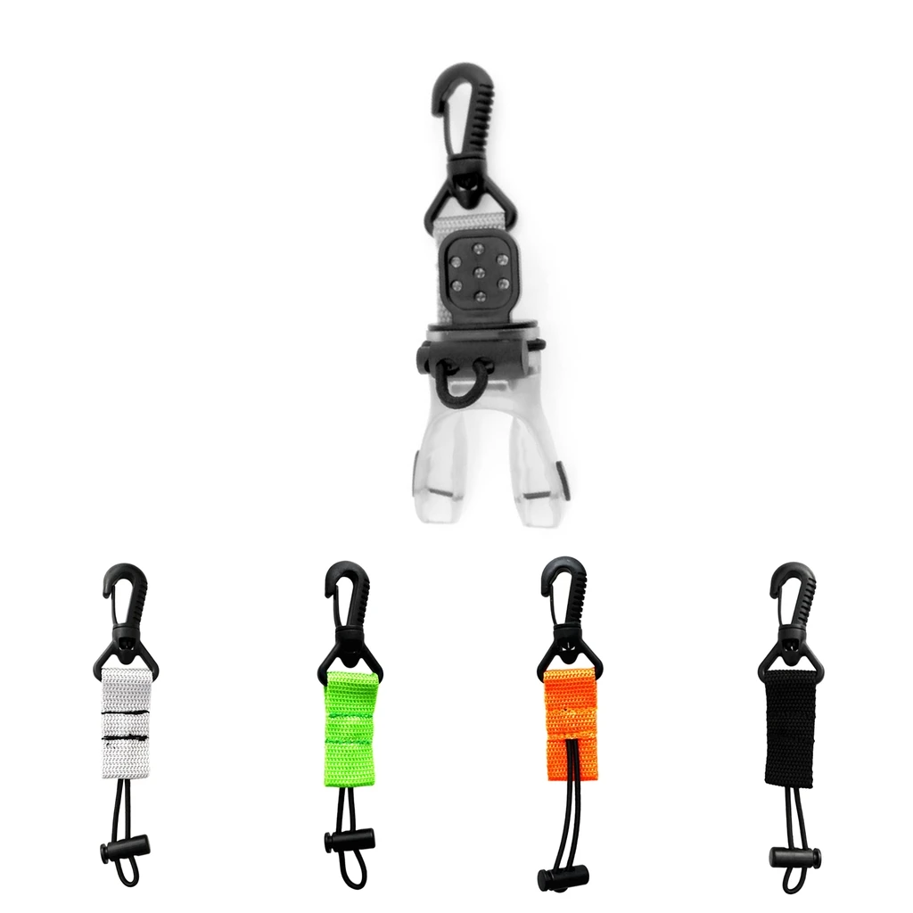 Scuba Divers Regulator Octopus Holder Retainer BCD Lanyard Extended Fixed Cord Lock - Choose Colors