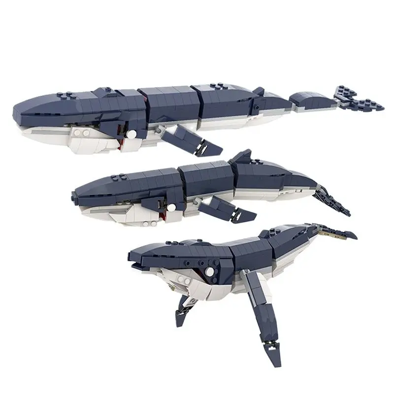 Конструктор сделай сам кирпичи MOC Sea shark 7 в 1 городской океан полярная серия