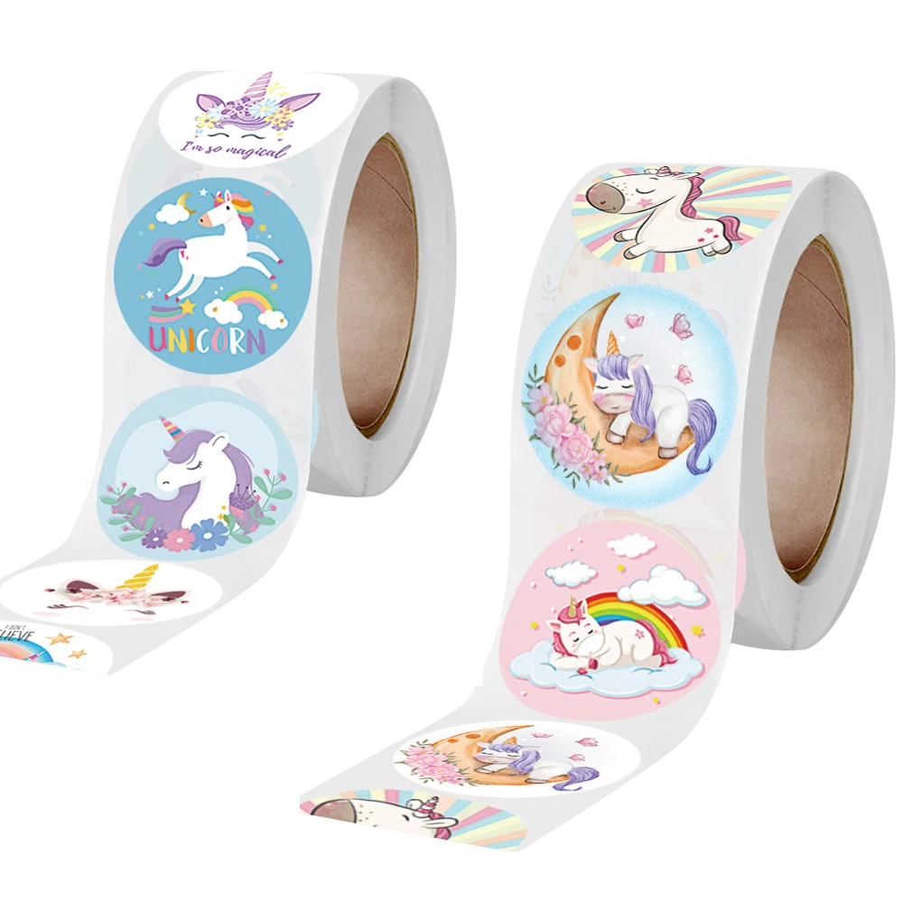 

Encouragement Reward Stickers Unicorn Mermaid 18 Designs for Kids School Kindergarten Teachers Children Scrapbooking Game Toy