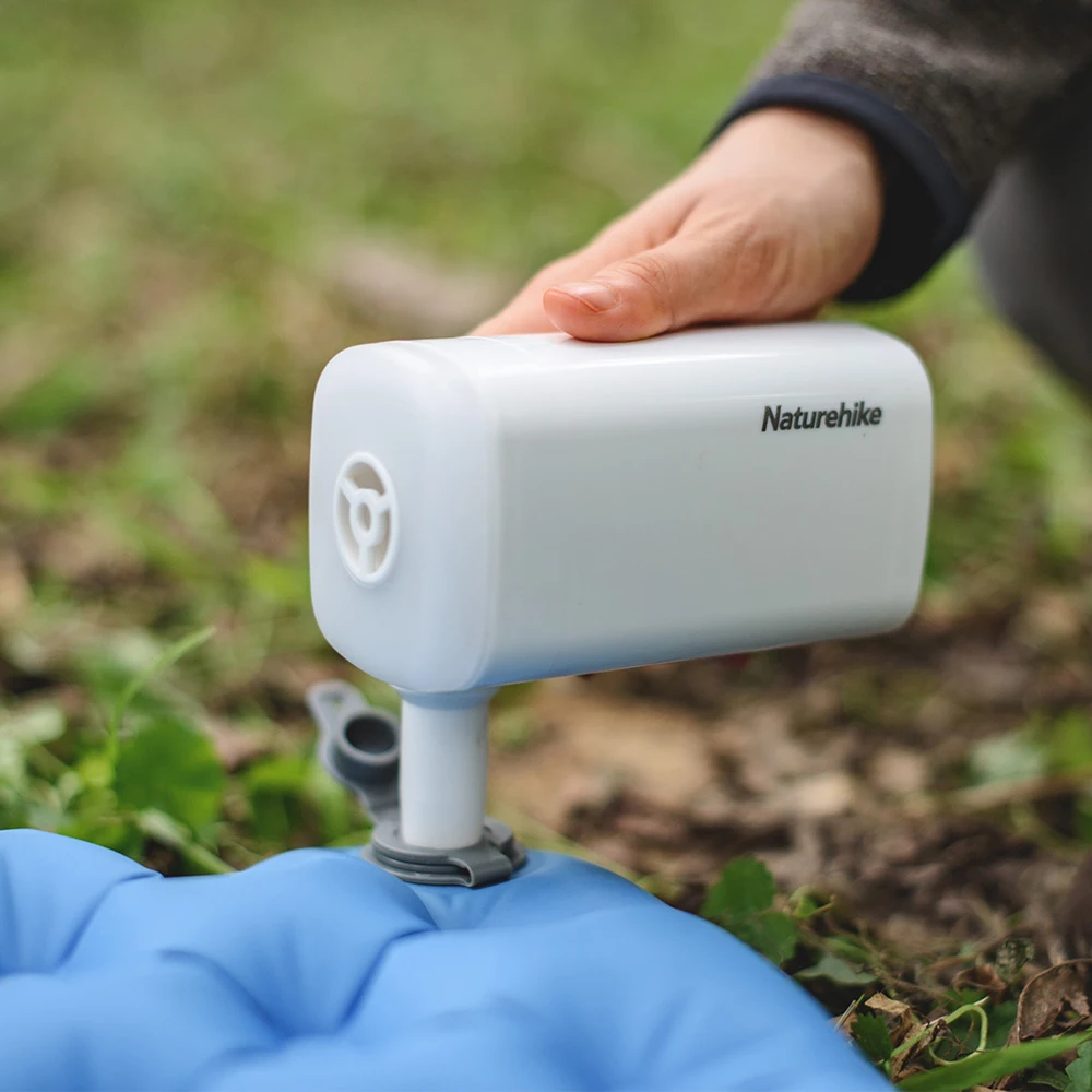 

Outdoor Portable Pump for Camping Mat Inflatable Mattress Power Bank Inflator LED Light 3 in 1 Multifunctional Mini Air Pump