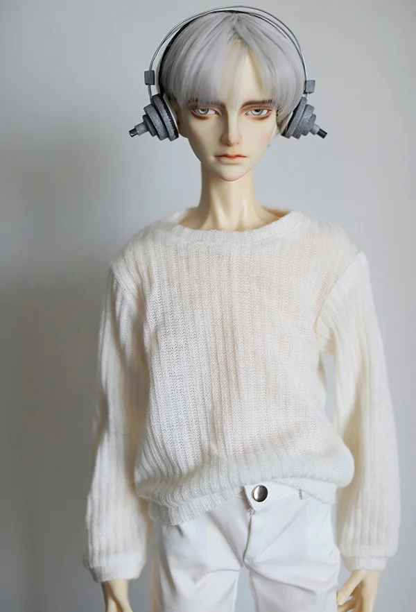 1/3 1/4 doll top white camel gray comfortable translucent crater bottoming sweater for 1/3 1/4 BJD doll accessories doll clothes