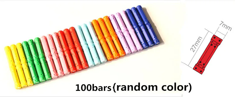 100pcs bars 4-320 шт DIY магнитная дизайнерская Строительная Геометрическая Строительная игрушка магнитные палочки и металлические шарики обучающая игрушка для детей - Цвет: 100pcs bars