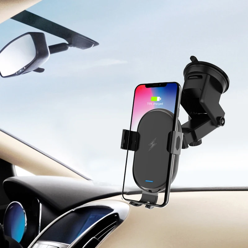Подставка для телефона, автомобильное беспроводное зарядное устройство для IPhone XR Xs, зарядное устройство для мобильного телефона, инфракрасная индукция, быстрая Беспроводная зарядка