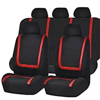 

Universal Car Seat Cushion Non-Rolling Up Vehicle Breathable Faux Leather Car Comfortable Non-Slide Stitching Color Seat Cover 9