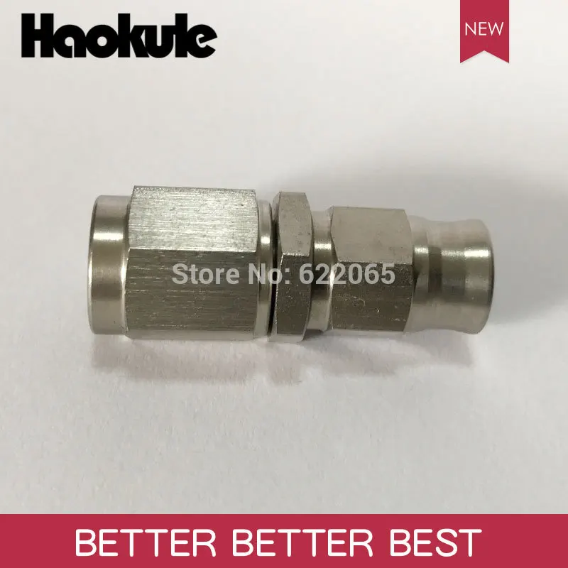 Haokule из нержавеющей стали AN3/3AN 3/8 24UNF THRERED Hose End AN3 TO тефло ПТФЭ Шланг Концевой фитинг
