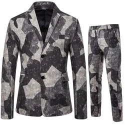 Costume de mariage à deux boucles pour homme, costume de Style National, tendance, à la mode, Slim, grande taille, 2019 