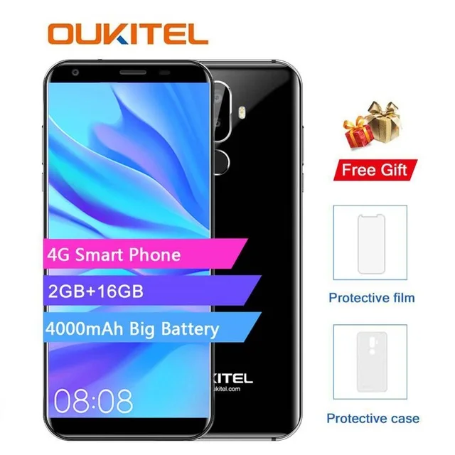 Oukitel K5 4G 5 7 дюймов 18:9 дисплей MTK6737T мобильный телефон Android 0 2G 16G четырехъядерный 4000