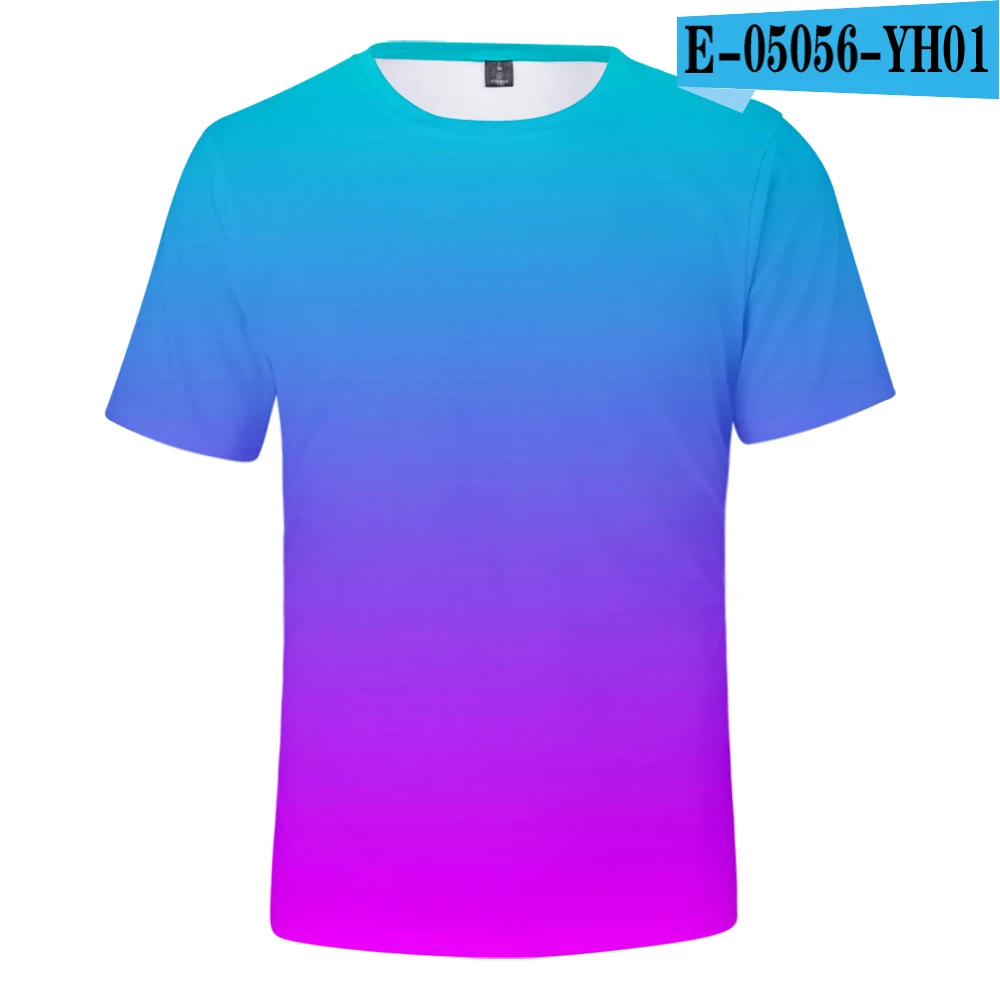 3D Tshirt Неоновая футболка для мужчин и женщин, летняя зеленая футболка, одноцветные топы для мальчиков и девочек, уличная Радужная футболка, цветная Детская футболка с 3D принтом - Цвет: 3D Tshirt
