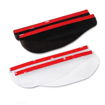 

2Pcs Universal Flexible PVC Car Accessories Rearview Mirror Rain Shade Rainproof Blades Car Back Mirror Eyebrow Rain Cover