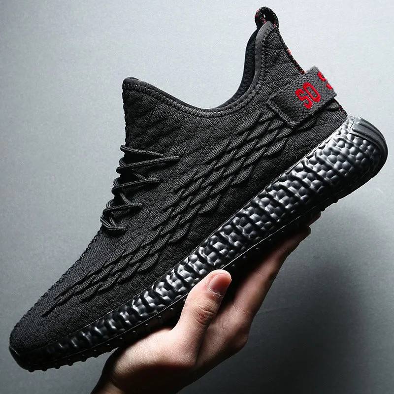 

2019 Spring Version Fly Woven Scale Pattern Running Shoes Hiking Shoes Sporty Casual nan dan xie Athletic Shoes