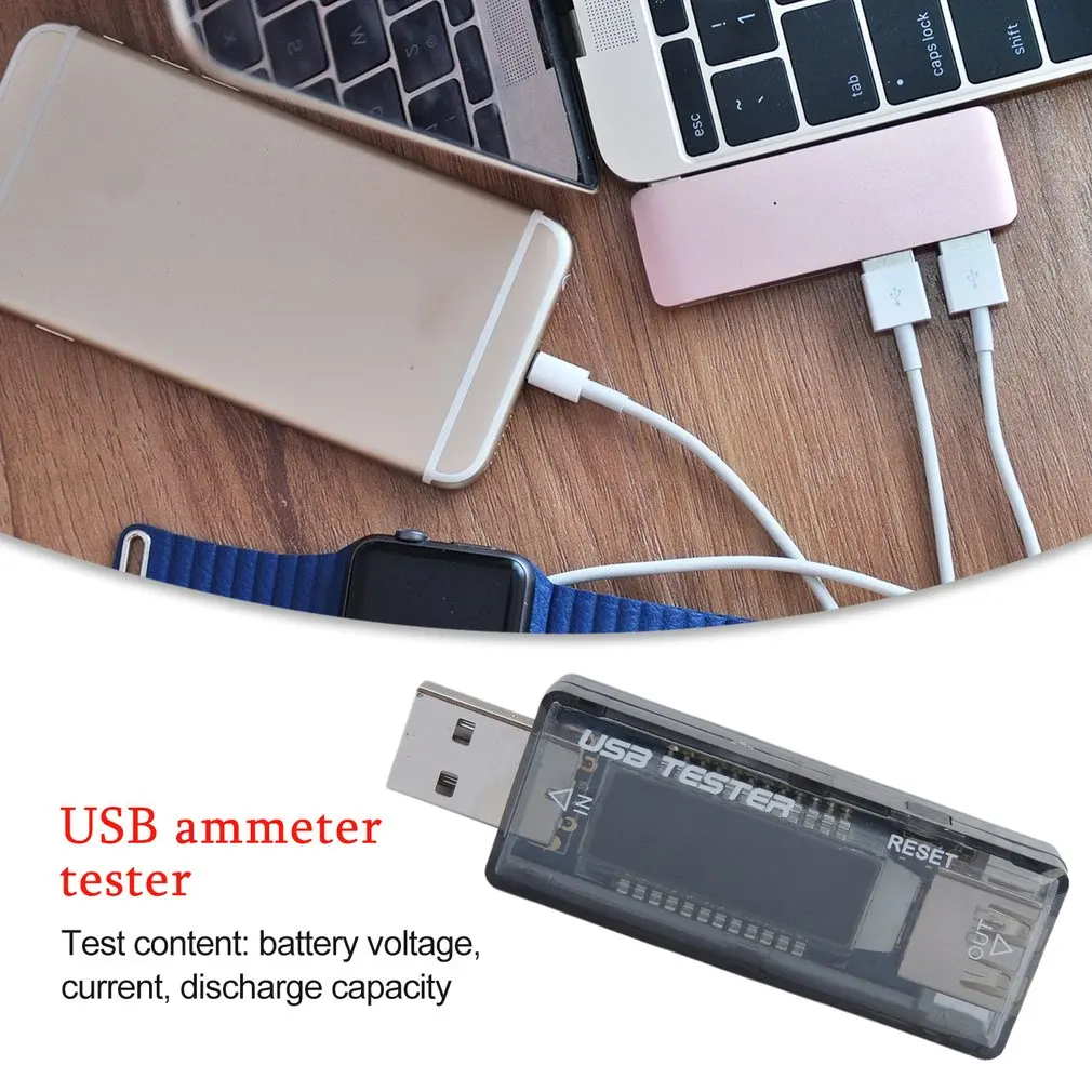 KWS-V21 usb-детектор Вольтметр Амперметр измеритель мощности Измеритель Напряжения тока мобильное зарядное устройство USB