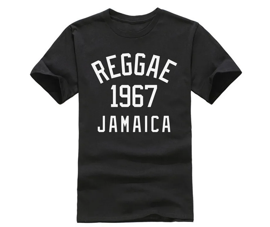 

DIY Print T Shirt Reggae 1967 Jamaica 100% Premium Cotton Dub Ska Rocksteady Marley Funny Men TShirt