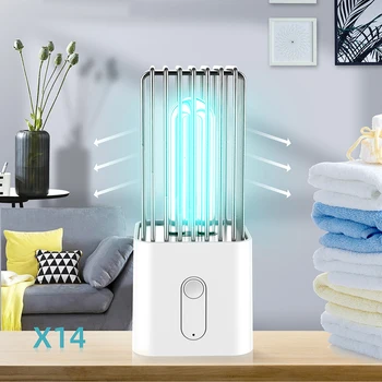 

Germicidal Desk Lamp Cordless X14 Quartz UV UV-C Disinfection Sterilizer Lamp for Household Rooms Protection Supplies