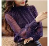 Women blouses 2022 spring and autumn new women's small shirt tops temperament lace bottoming shirt ► Photo 1/4