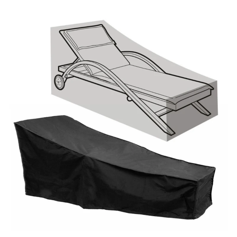 Outdoor Patio Waterproof Chaise Lounge Chair Covers Furniture Cover