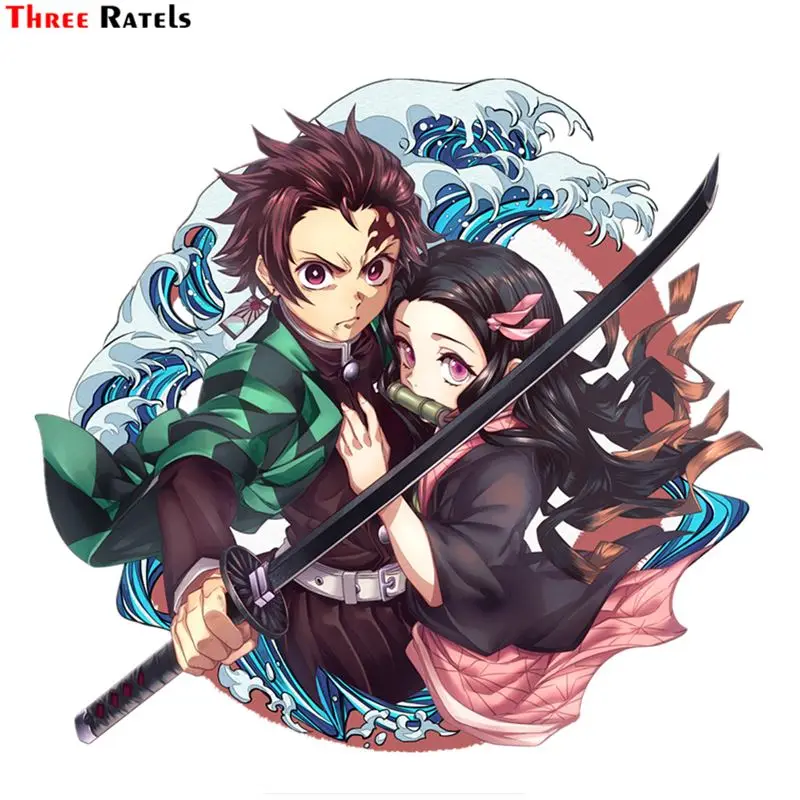 3d-плакат для ноутбука Three Ratels FC473 рассекающий демонов киметсу No Yaiba Tanjiro Kamado