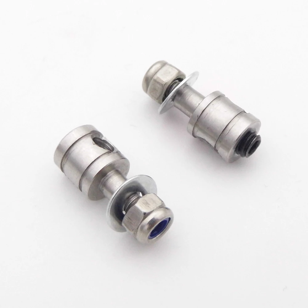 2PCS 3mm Metal Linkage End Tie Rod Connector Rudder Servo Push Rod Stopper Adjuster for RC Boat Hydroplane Cat