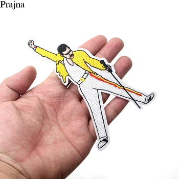 

Prajna Freddie Mercury Fashion Diy Embroidered Patches Sewing Iron On Clothes Backpack Hat House Decorations Stripes For Men DIY