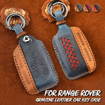 

For Land Rover RANGE ROVER SPORT Evoque Freelander 1 2 Found 2 3 4 A8 For Jaguar XF Car Key Cover Handmade Genuine Leather