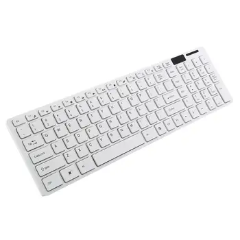 

K-06 Wireless Mouse Keyboard 2.4G Set Home Office Portable White Simple Wireless Mouse + Keyboard Set