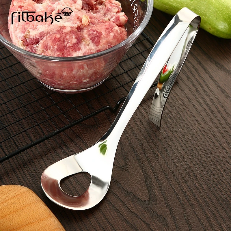 Filbake приспособление для приготовления фрикаделек из нержавеющей стали ложка для фрикаделек антипригарная мясная ложка с изогнутыми ручками ложка совок для приготовления