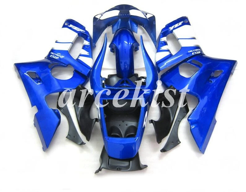 Новые ABS Обтекатели наборы подходят для Yamaha YZF R6 1998 1999 2000 2001 2002 Обтекатель Набор R6 98 99 00 01 02 Пользовательские синий белый глянцевый