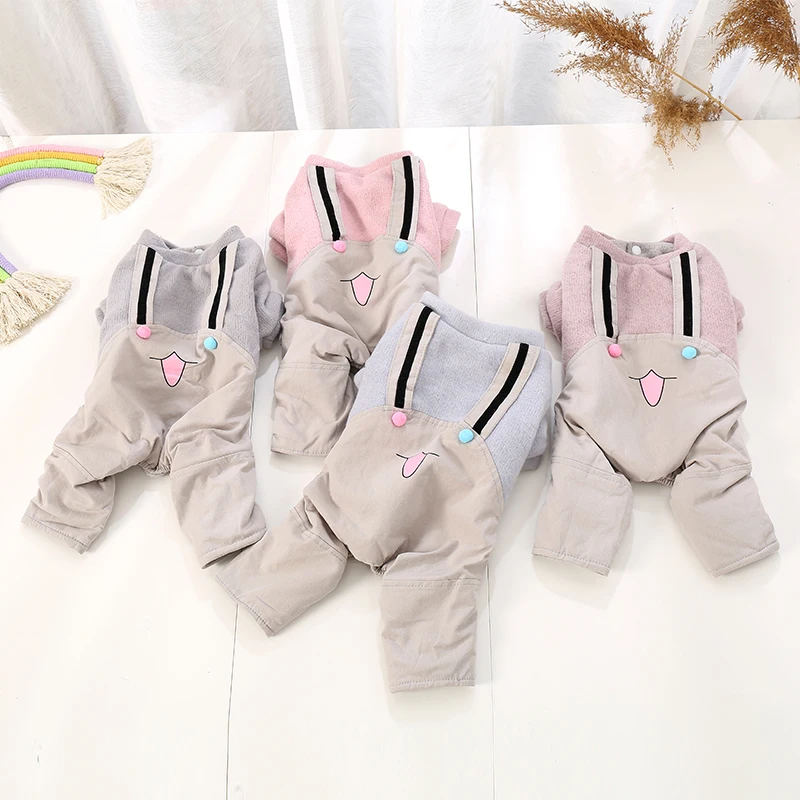 Overalls for Dogs Warm Winter Clothing for Pet Dog Cat Jumpsuit Fleece Inside Dog Outfit Hood Dog Clothes XS S M L XL Overalls for Dogs Warm Winter Clothing for Pet Dog Cat Jumpsuit Fleece Inside Dog Outfit Hood Dog Clothes XS S M L XL