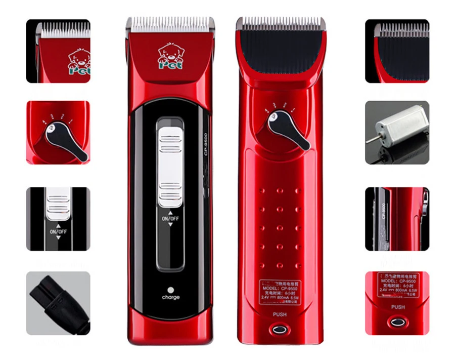 CP-9500 машинка для стрижки животных Машинка триммер для домашних животных животные машинки для стрижки волос профессиональная бритва собака кошка Электрический Резак для волос