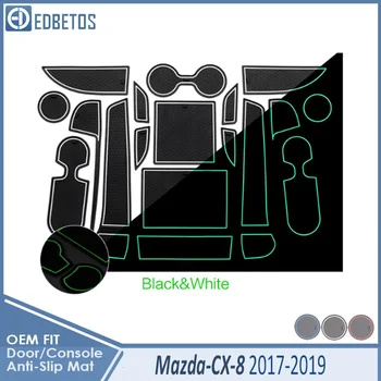 

Anti-Slip Mat For Mazda CX-8 2017 2018 2019 CX8 CX 8 Accessories Gate Slot Coaster Anti-Dirty Door Groove Mat Car Interiors Gel