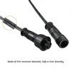 Thrisdar 5PCS 1M Extension Cord Extension Cable For Underground Floor Light IP67 Male and Female Connectors for Decking Light 4