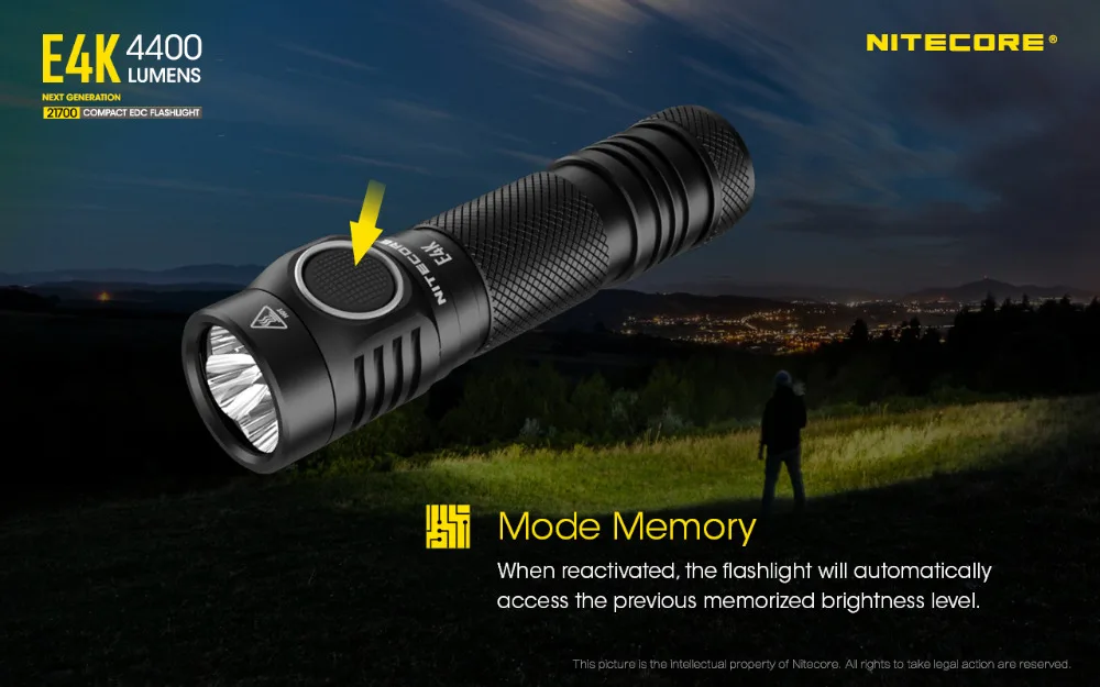 Produto de Venda Top Nitecore Hc30 Cabeça da Tocha Xm l2 u2 Led High Performance Leve Dual forma Farol 1000 Lumens 14 headlamp 1000 lumens