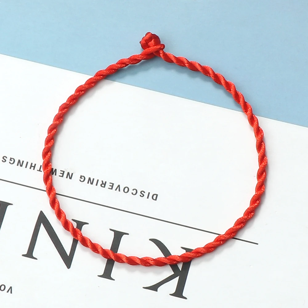 Red Thread String Bracelet For Women Simple Lucky Handmade Weave Rope Bangle Men Fashion Couple Jewelry Lovers Gift Wristband - Image 3