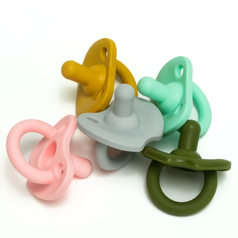 Baby Pacifier Newborn Dummy Infant Nipple Teething-Toys Round 1pc Food-Grade