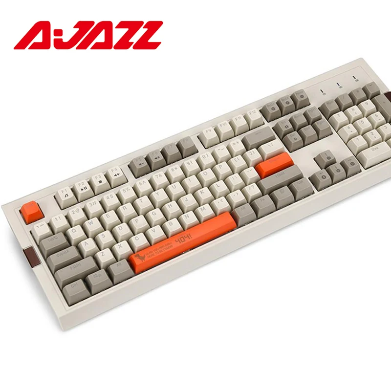 

Ajazz AK510 Retro Gaming Keyboard 104 Keys Mechanical Keyboard RGB Backlight Wired Keyboard PBT Ball Key Cap Ergonomic Orange