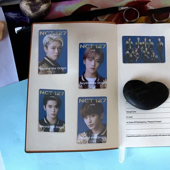 

10Pcs/Set NCT 127 Mini Album Crystal Card Stickers Self Made Photocard Paper Cards Stickers