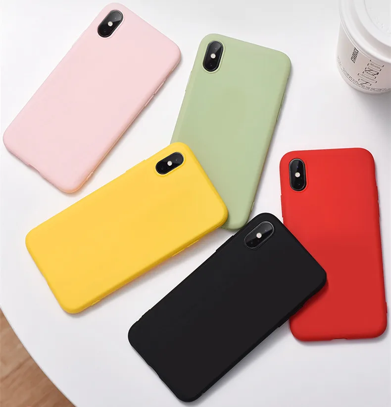 Чехол для телефона BOOLAEO Candy fund IPhone 11 XS MAX XR X твердый силиконовый чехол с эффектом