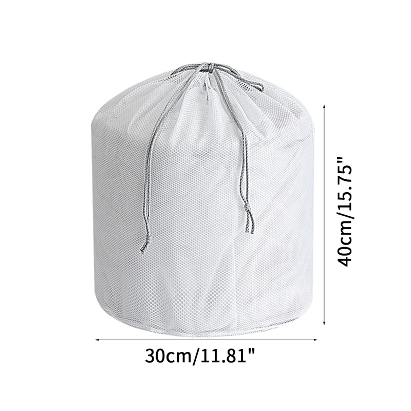 Thick mesh 30x40cm Новое поступление, сумка для стирки, большая вместительность, мешок для стирки, Сетчатая Сумка на шнурке, переносные органайзеры для стирки, сумка для стиральной машины - Цвет: Thick mesh 30x40cm