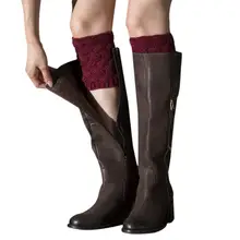 Стильный женский Зимний короткий вязаный манжет для ботинок, гетры, пуховые сапоги, вязаные гетры, идеальный подарок для женщин