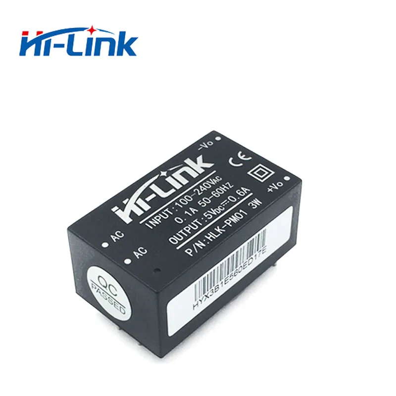 Hi-Link AC DC 5v 3w Mini Power Supply Module 220v Isolated HLK-PM01 10pcs/Lot