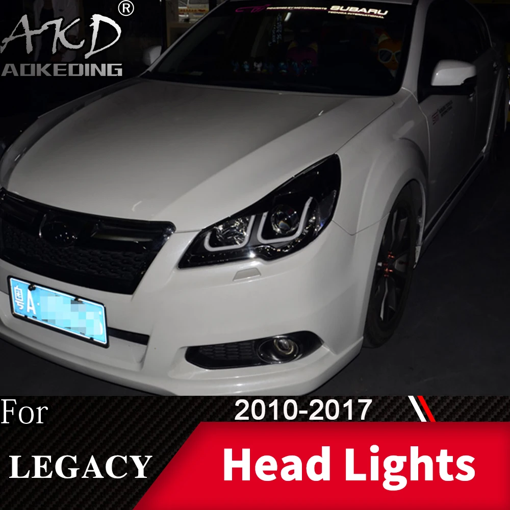 Головной фонарь для автомобиля Sabaru Legacy 2010- Outback головной светильник s противотуманный светильник s дневной ходовой светильник DRL H7 светодиодный Биксеноновая лампа автомобильные аксессуары