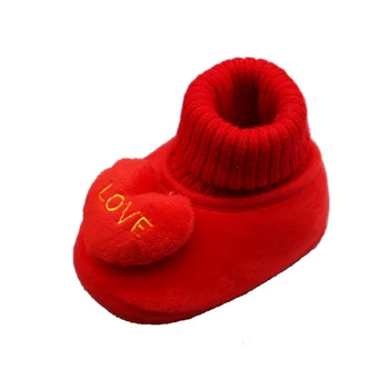 

Winter Dog Animal Cute Style Baby Boots Fleece Warm Cotton-padded Shoes Baby Booties Wholesale 0-18 Month Infant Toddler Shoes