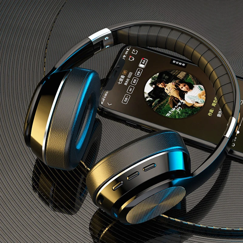 Wireless Headphones Bluetooth-compatible Foldable Headset Support TF Card/FM Radio Stereo With Mic Deep Bass HiFi | Электроника