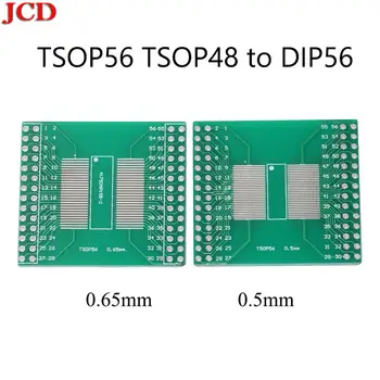 

JCD Socket Adapter plate PCB TSOP56 TSOP48 to DIP56 Adapter PCB Board for AM29 series IC 0.5mm 0.65mm pitch transfer board