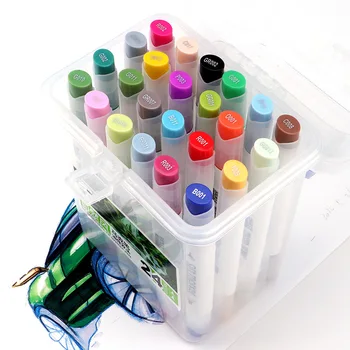 

[Shenzhen Baoke Pen] Baoke Mp2913 #24 Double Headed Marking Pen 24 Color Set Oily Fine Art Mark Pen