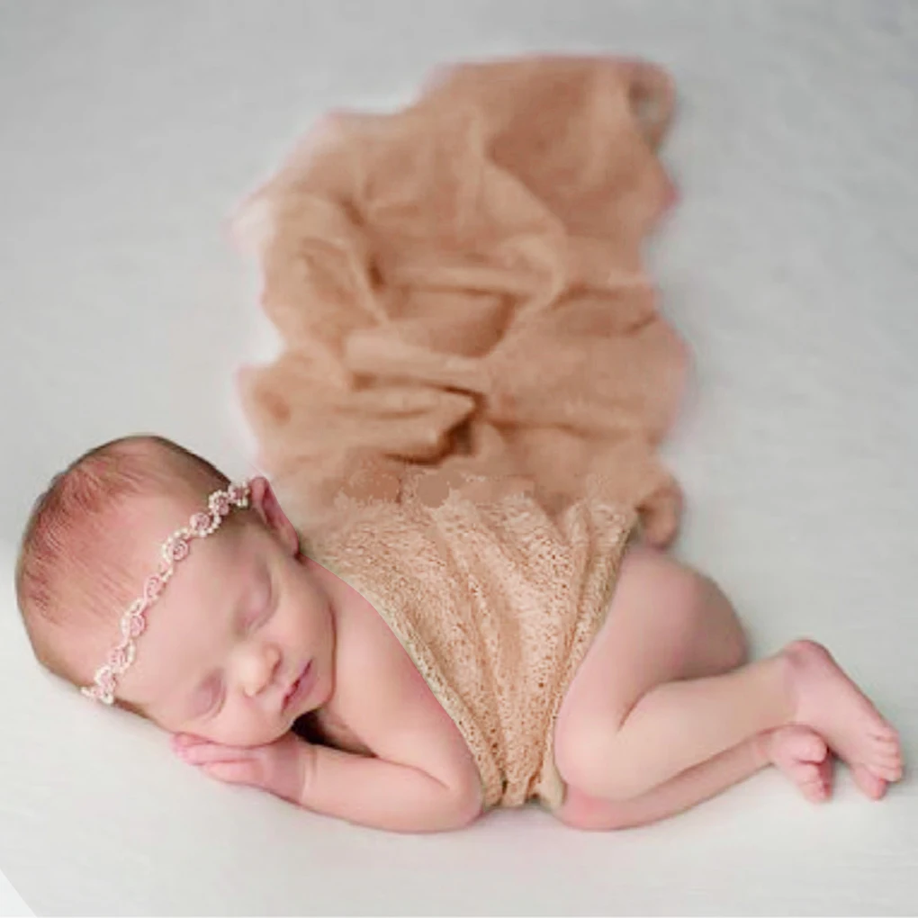 Реквизит для фотосессии новорожденных, аксессуары для фотосессии, реквизит, одеяло для студийной фотосессии, мягкая растягивающаяся обертка для новорожденных