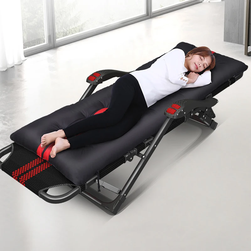 

Folding Recliner Siesta Chair Office Bed Lazy Backrest Chair Portable Home Leisure Summer Cool Chair