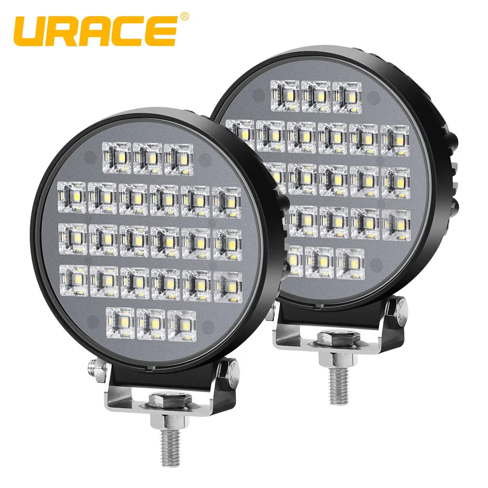 

URACE 4" 5-Row 72w Offroad LED Bar Flood Beam 12V 24V Work Light For Jeep ATV UAZ SUV 4WD 4x4 Truck Tractor Motorcycle Light Bar