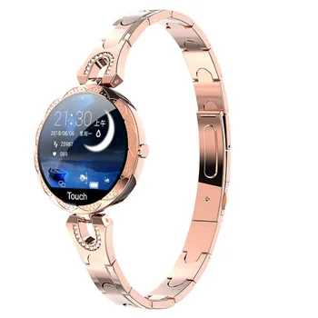 

AK15 Women's Smartwatch Fashion Steel Watches Waterproof Heart Rate Fitness Tracker for Android IOS Ladies Watch